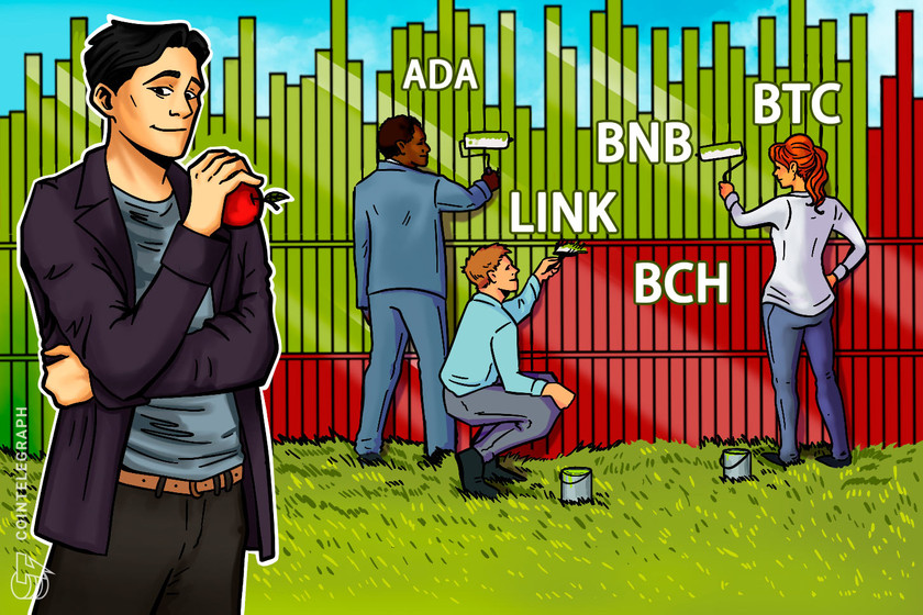 Top 5 cryptocurrencies to watch this week: BTC, BNB, ADA, BCH, LINK