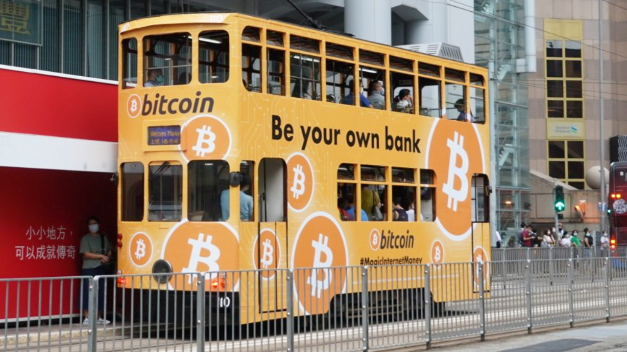 Huge ‘Bitcoin Tram’ Ad Campaign and 20 Billboards Flood Hong Kong’s Financial District