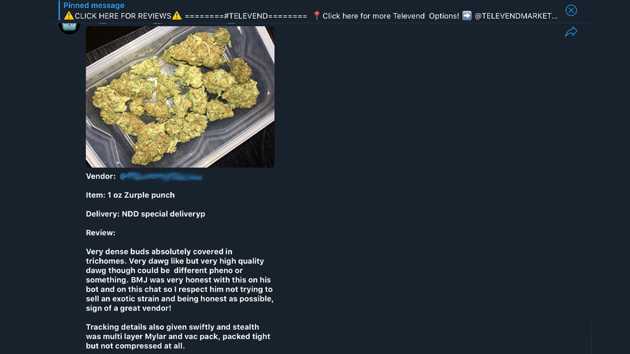 A System of Robot Drug Dealers on Telegram Allows People to Buy Illegal Products for Bitcoin A System of Robot Drug Dealers on Telegram Allows People to Buy Illegal Products for Bitcoin
